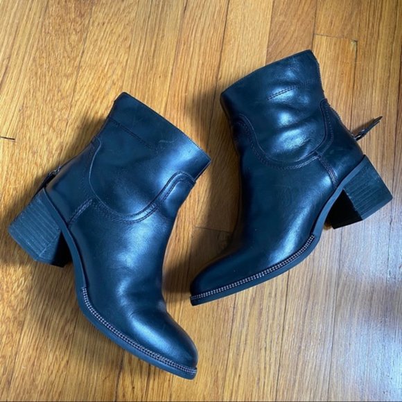Franco Sarto Liliana Black Boots Size 7 - Picture 6 of 7